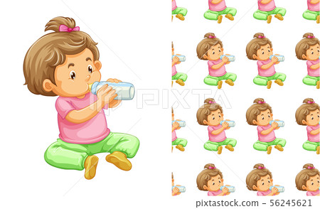 Seamless pattern for wallpaper, wrapping isolated 56245621