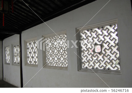 Leaked windows in Suzhou Garden 56246716