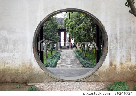 蘇州園林和住宅大門 56246724