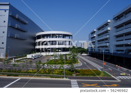 Warehouse near distribution center station 56246982