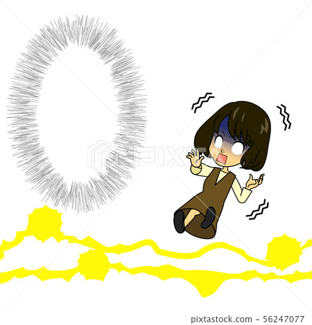 Manga-like normal girls surprised small 56247077