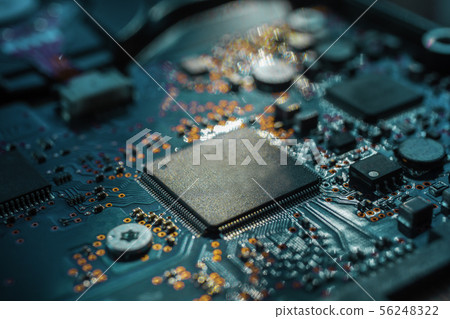 Circuit board.Motherboard digital chip. Electronic Circuit board.Motherboard digital chip. Electronic 56248322
