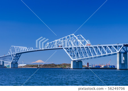 東京大橋和富士山 東京大橋和富士山 56249706