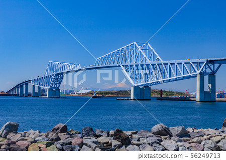 東京大橋和富士山 東京大橋和富士山 56249713