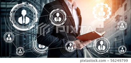 Human Resources and People Networking Concept. 56249799