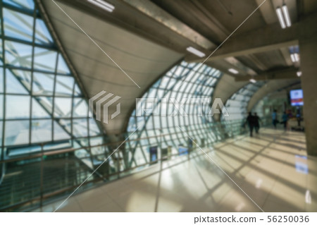 Blur background of building interior at hallway. Blur background of building interior at hallway. 56250036