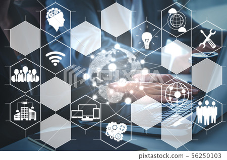 AI Learning and Artificial Intelligence Concept.. 56250103