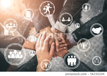 Human Resources and People Networking Concept. 56250104