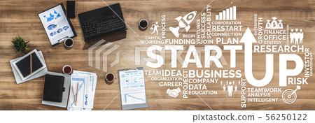 Start Up Business of Creative People Concept. Start Up Business of Creative People Concept. 56250122