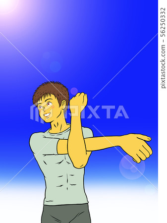 Yoga Fitness Young Men (blue sky) 56250332