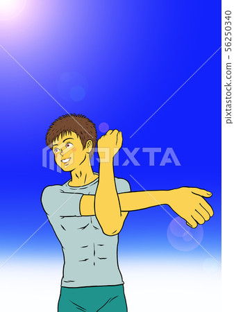 Yoga Fitness Young Men (blue sky) 56250340