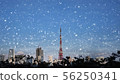 It's snowing Tokyo 56250341