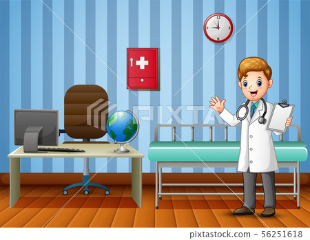 Young doctor is in with his office Young doctor is in with his office 56251618