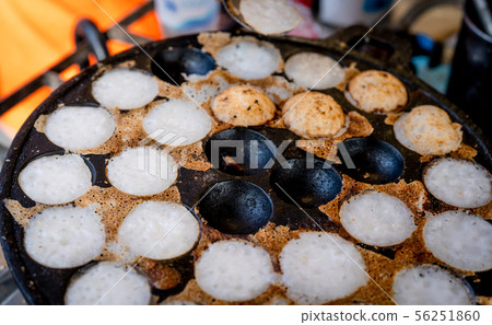 "Kanom Krok" is traditional Thai dessert. "Kanom Krok" is traditional Thai dessert. 56251860