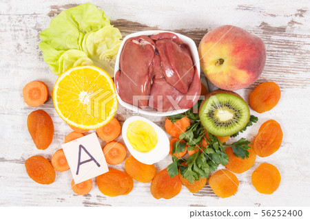 Nutritious eating containing vitamin A Nutritious eating containing vitamin A 56252400