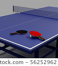 3D_Table網球桌＆球拍＆球 56252962
