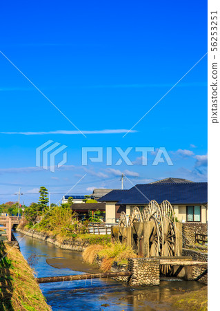 Asakura Triple watermill large mural is inactive [Asakura City, Fukuoka Prefecture] 56253251