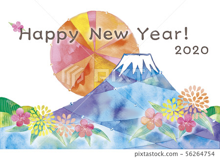 New Year's card illustration 2020 New Year's card illustration 2020 56264754
