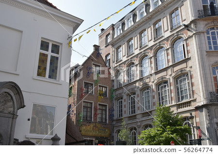 Brussels, building with bicycle decoration Brussels, building with bicycle decoration 56264774