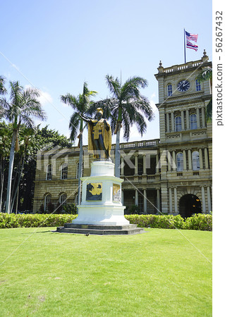 夏威夷·Kamehameha偉大的雕像 夏威夷·Kamehameha偉大的雕像 56267432