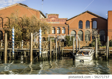 Murano island in the Venetian lagoon Murano island in the Venetian lagoon 56271737