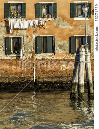 Murano island in the Venetian lagoon Murano island in the Venetian lagoon 56271739