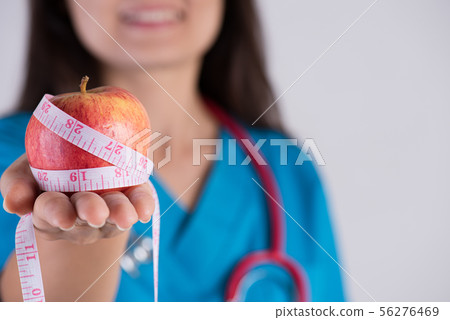 Healthy lifestyle, food and sport concept. 56276469