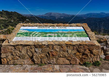 White Andalusian village, pueblo blanco Algatocin. Province of Malaga, Spain 56278965