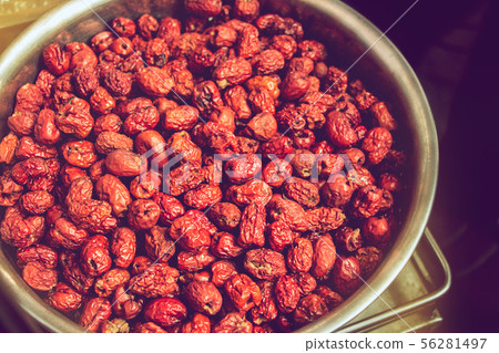 dried red date or Chinese jujube dried red date or Chinese jujube 56281497
