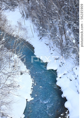 Winter Biei River Winter Biei River 56285909