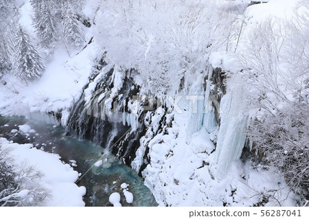 Shirahige Falls Snow Scene Shirahige Falls Snow Scene 56287041
