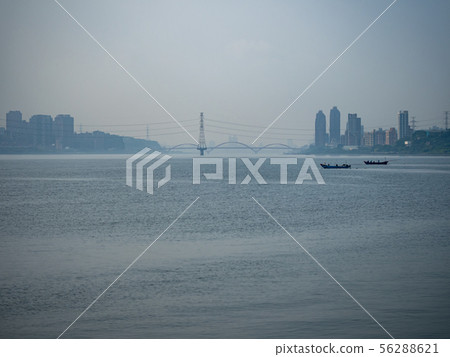 river in mist 56288621