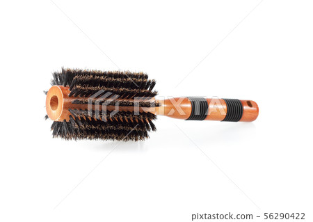 hair brush on white background 56290422