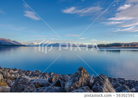Lake Te Anau reflecting 56302591