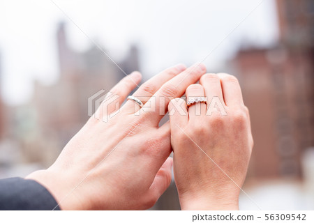Just married in a roof top in Manhattan Just married in a roof top in Manhattan 56309542