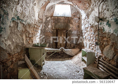 Prison cell in disrepair Prison cell in disrepair 56310647