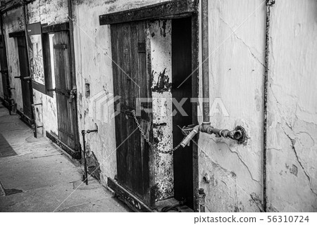 Entrance prison cells in a penitentiary 56310724