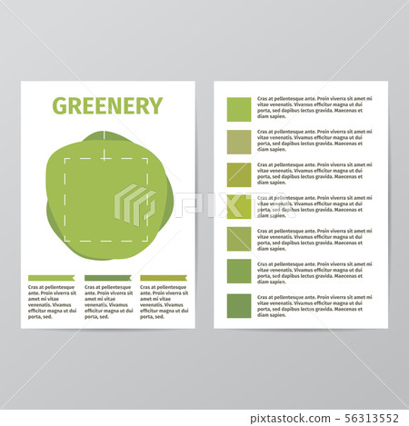 Color of the year . Greenery beautiful trendy brochure template Color of the year . Greenery beautiful trendy brochure template 56313552