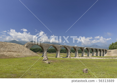 Taushvets river bridge summer Taushvets river bridge summer 56313889