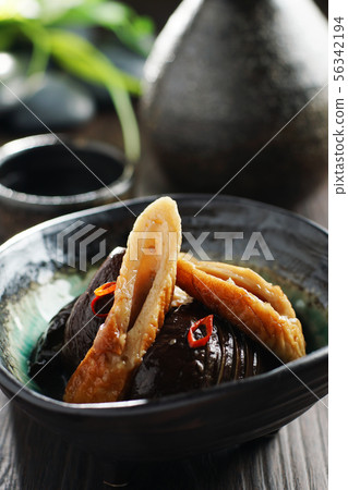 Spicy boiled sake, yuzu and chikuwa Spicy boiled sake, yuzu and chikuwa 56342194