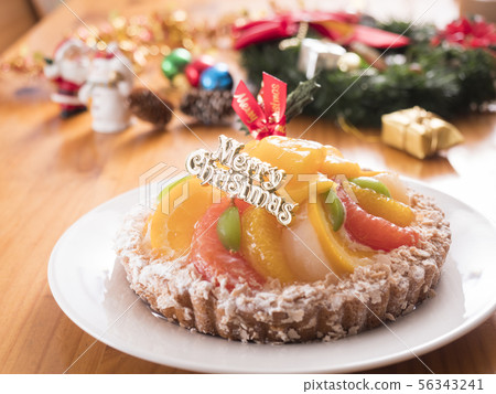 果子餡餅聖誕節蛋糕 56343241