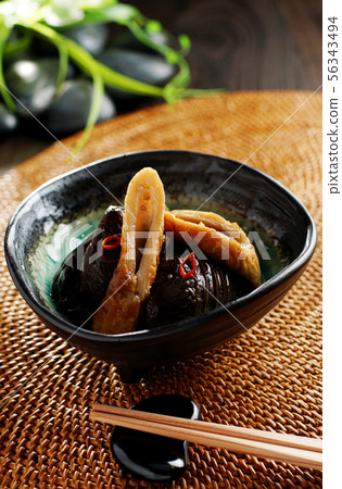 辣煨茄子和chikuwa 56343494