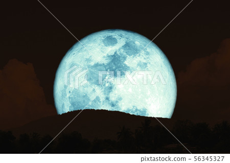 super full harvest moon on night sky back super full harvest moon on night sky back 56345327