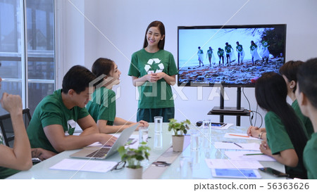Conservation concept. Employees of the company are 56363626
