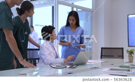 Medical concept. The doctors are working in chaos 56363628