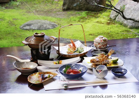 日本料理懷石料理懷石料理圖像素材 56368140