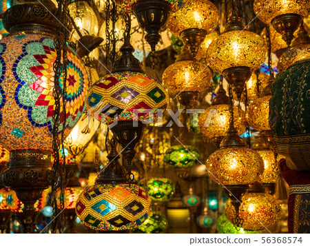 Turkish Mosaic Lamp_Grand Bazaar_Istanbul_Turkey Turkish Mosaic Lamp_Grand Bazaar_Istanbul_Turkey 56368574