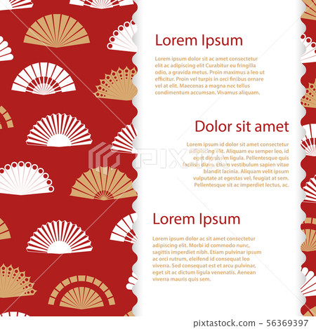 Hand fan banner template Hand fan banner template 56369397