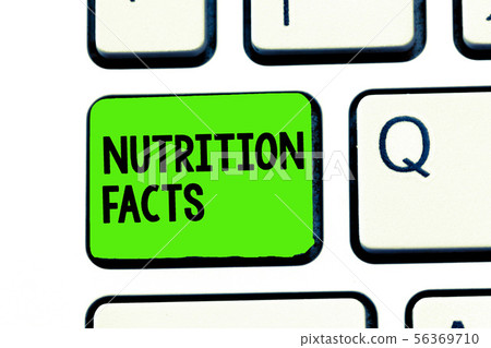 Conceptual hand writing showing Nutrition Facts Conceptual hand writing showing Nutrition Facts 56369710