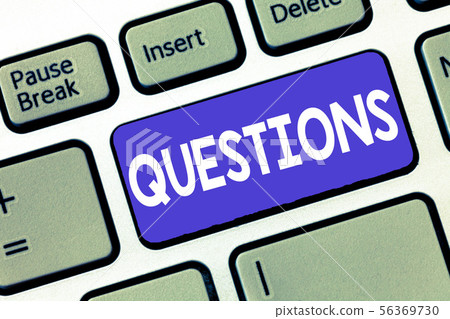Conceptual hand writing showing Questions Conceptual hand writing showing Questions 56369730